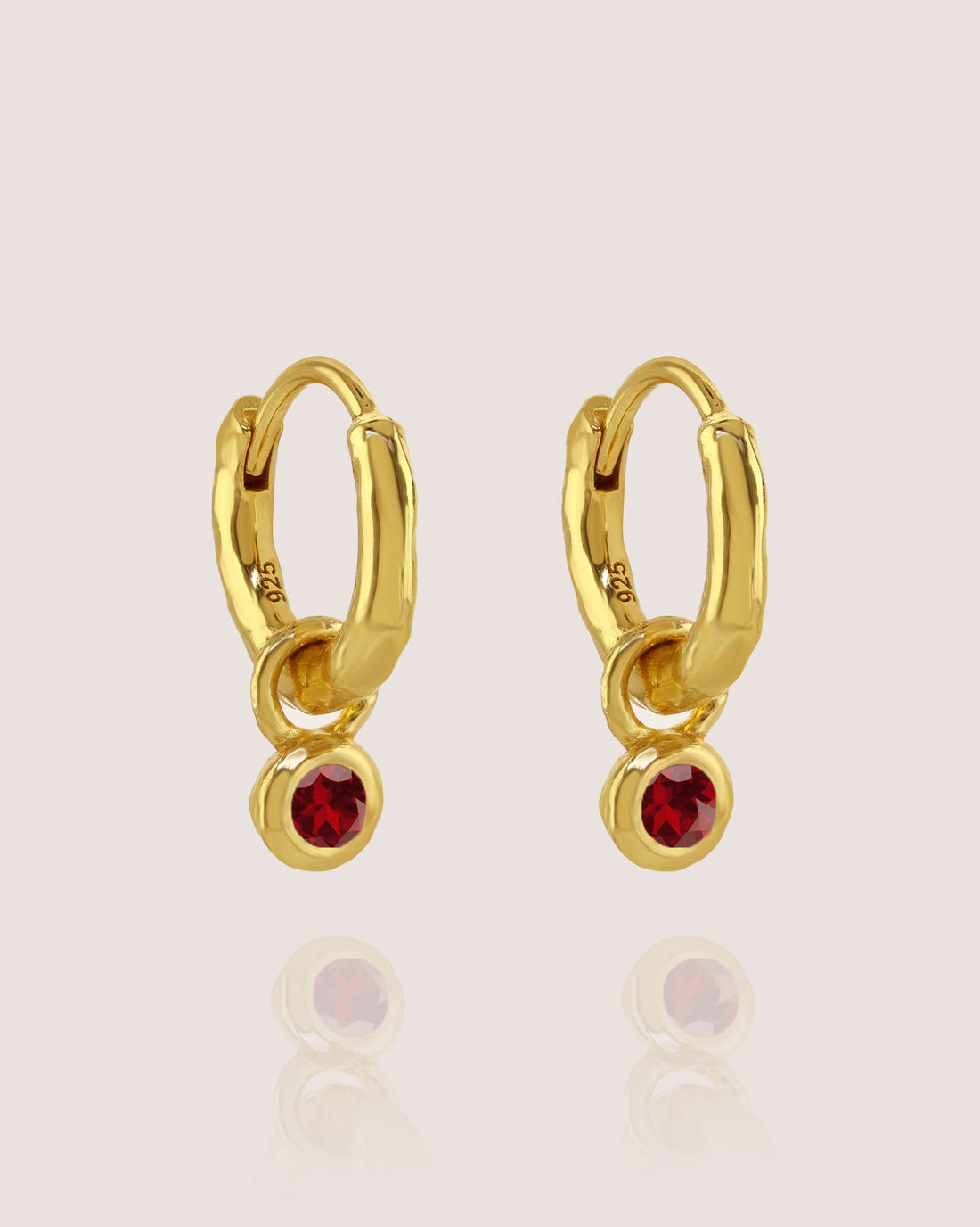 Nova Birthstone Hoops