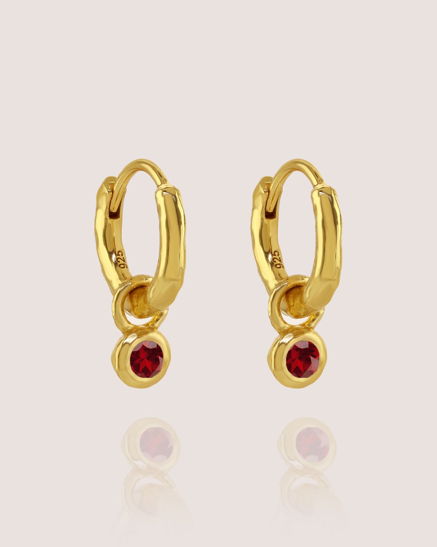 Nova Birthstone Hoops