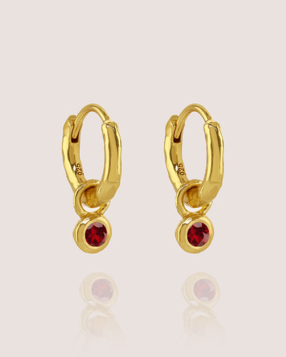 Nova Birthstone Hoops