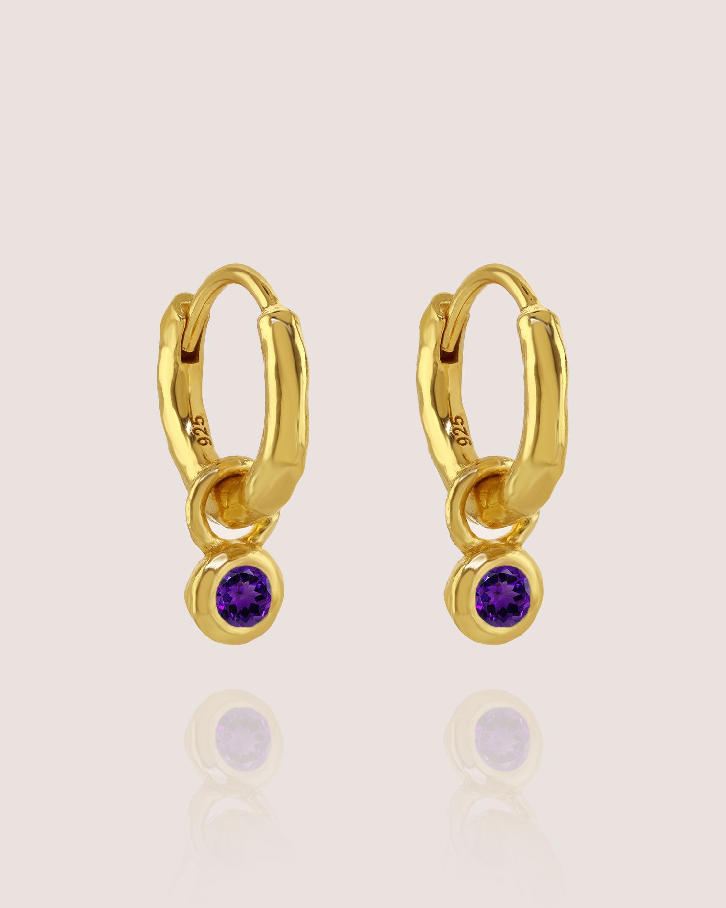 Nova Birthstone Hoops