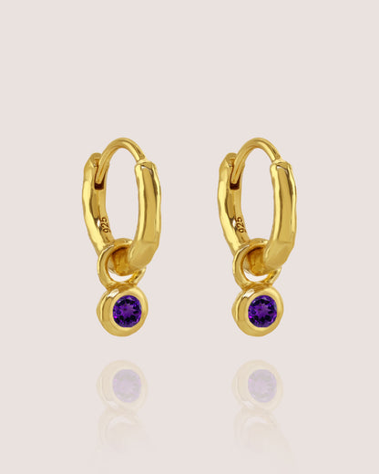 Nova Birthstone Hoops