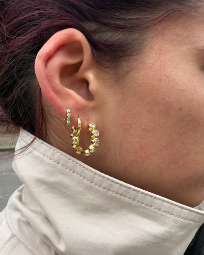 Nova Birthstone Hoops