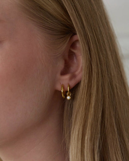 Nova Birthstone Hoops