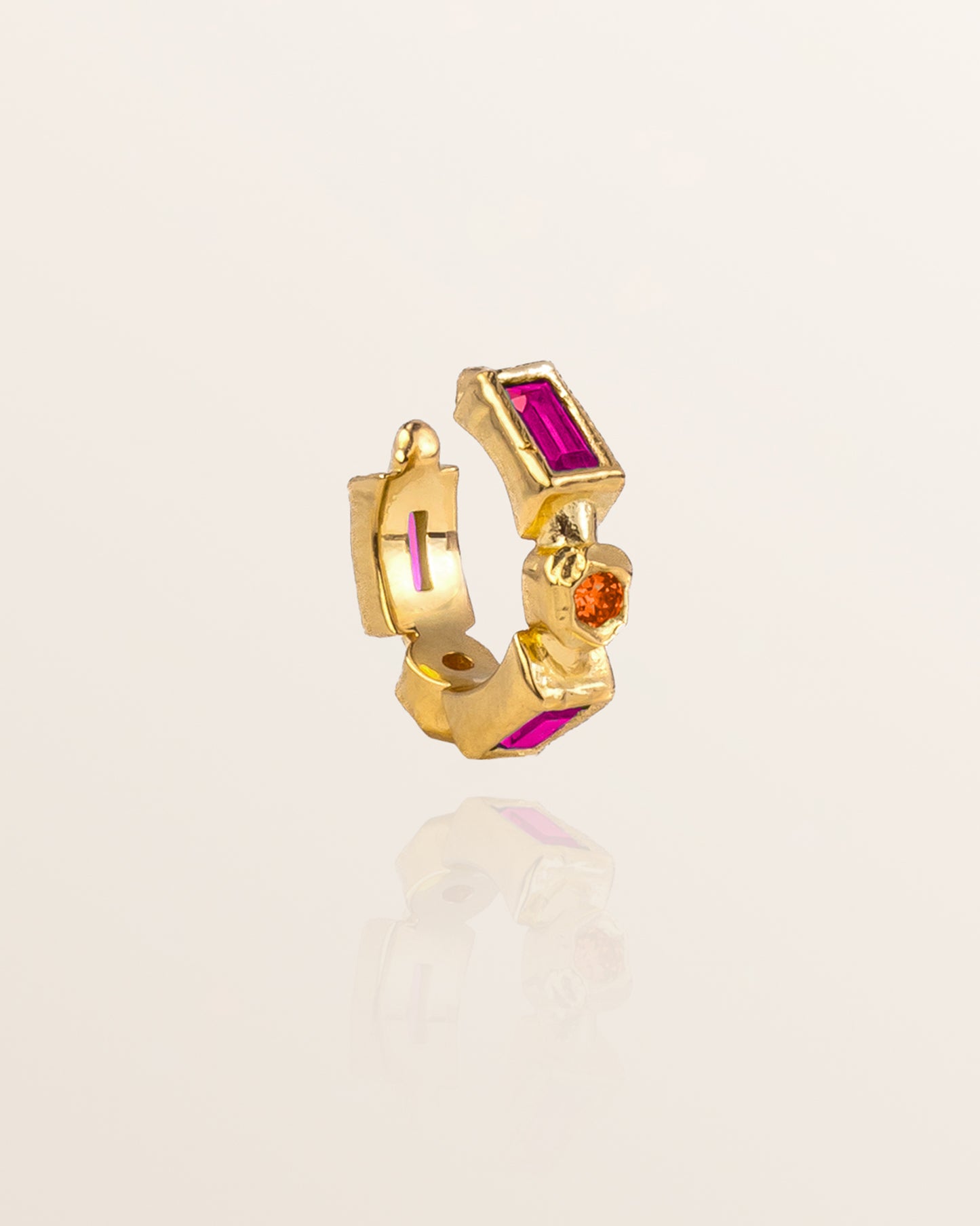 Cascade Cuff - Magenta and Orange