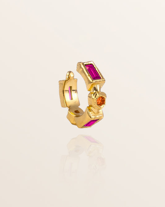 Cascade Cuff - Magenta and Orange