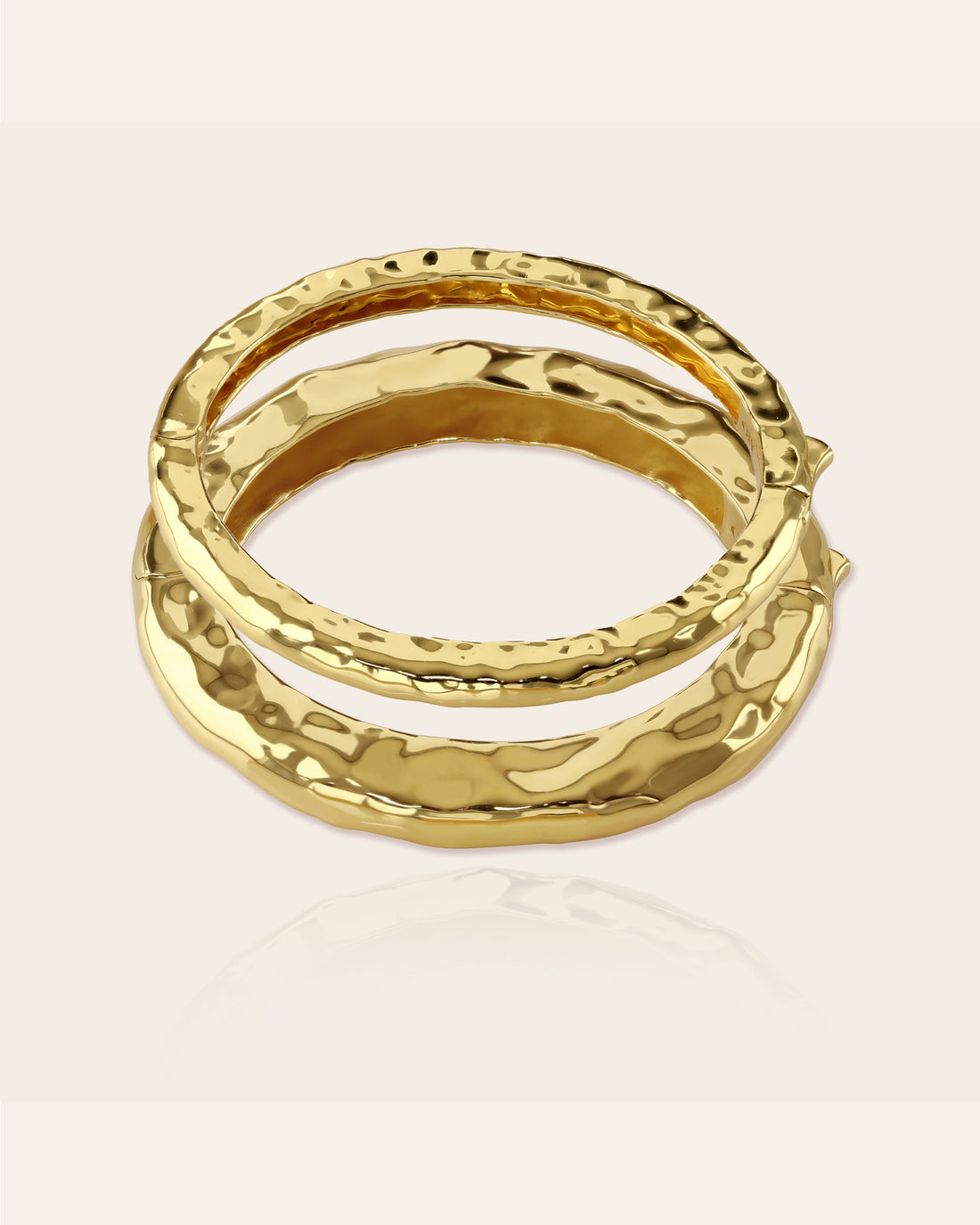 Gold Doughnut Bangle Set