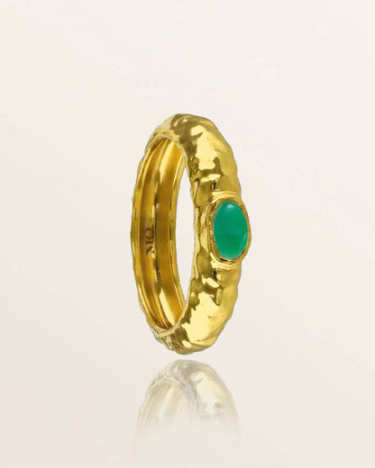 Gemstone Doughnut Ring