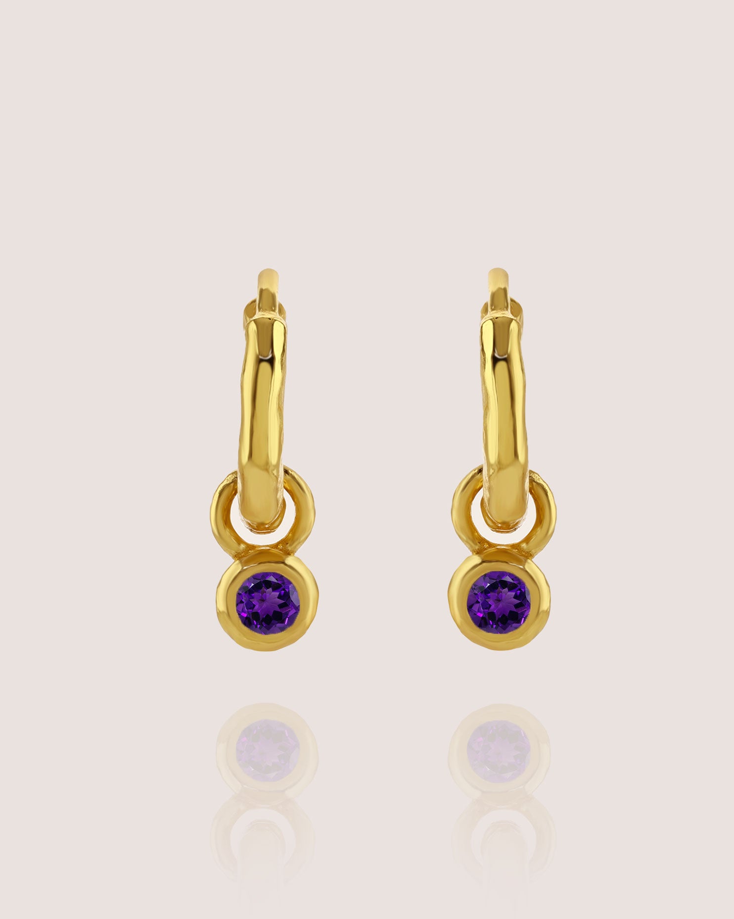 Nova Birthstone Hoops