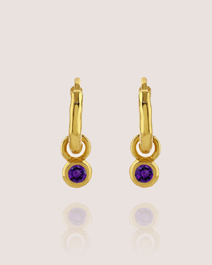 Nova Birthstone Hoops