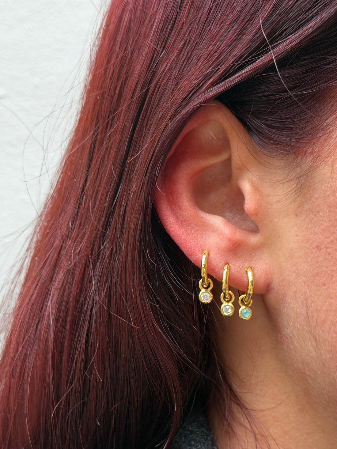 Nova Birthstone Hoops