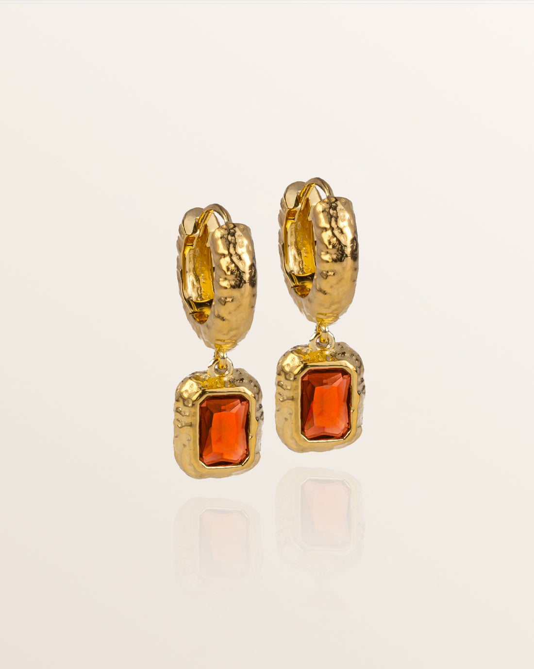 Luna Earrings - Orange