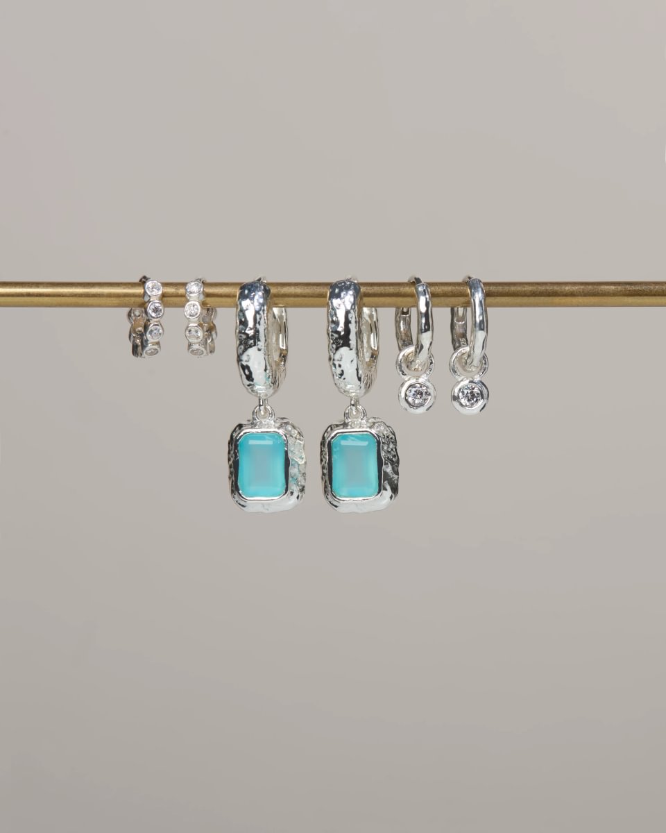 Nova Birthstone Hoops