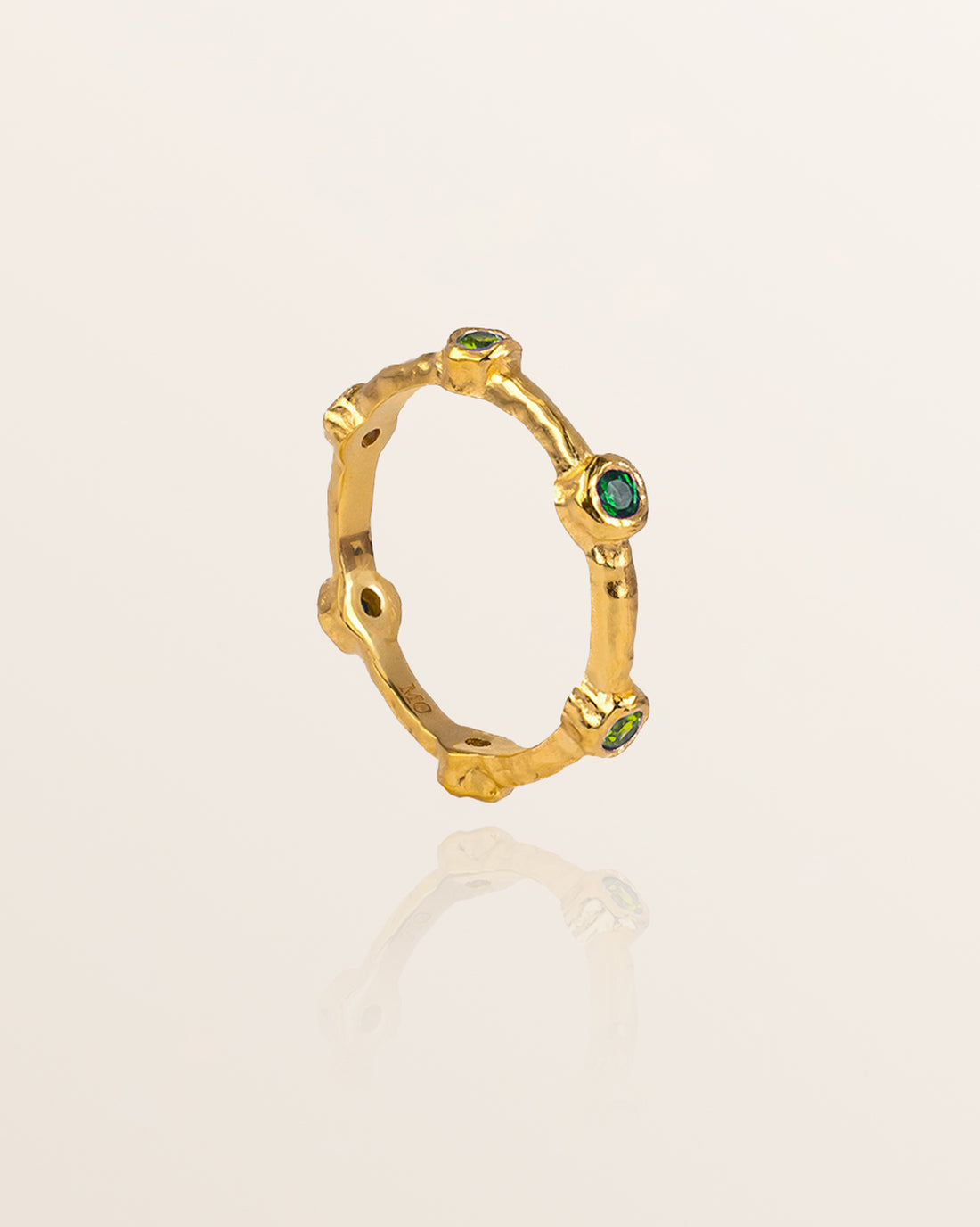 Rainbow Ring - Green and Peridot