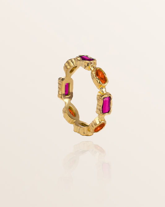 Sunrise Ring - Magenta and Orange