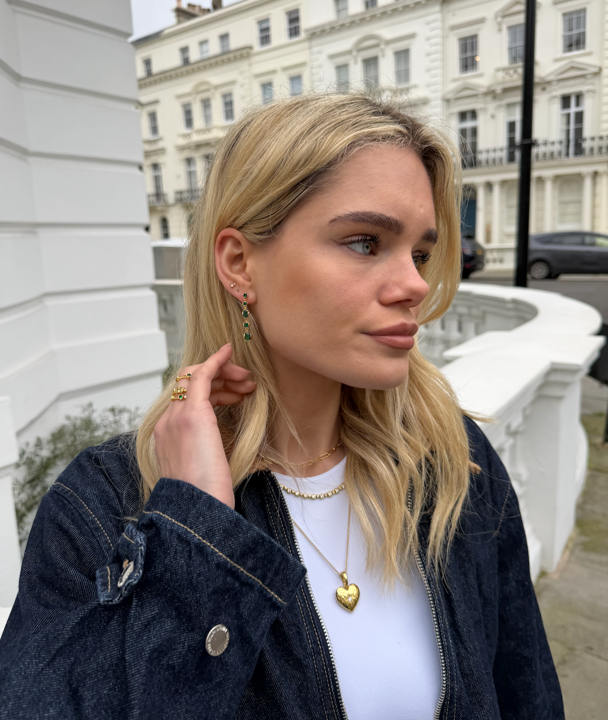 Tennis Drop Earrings