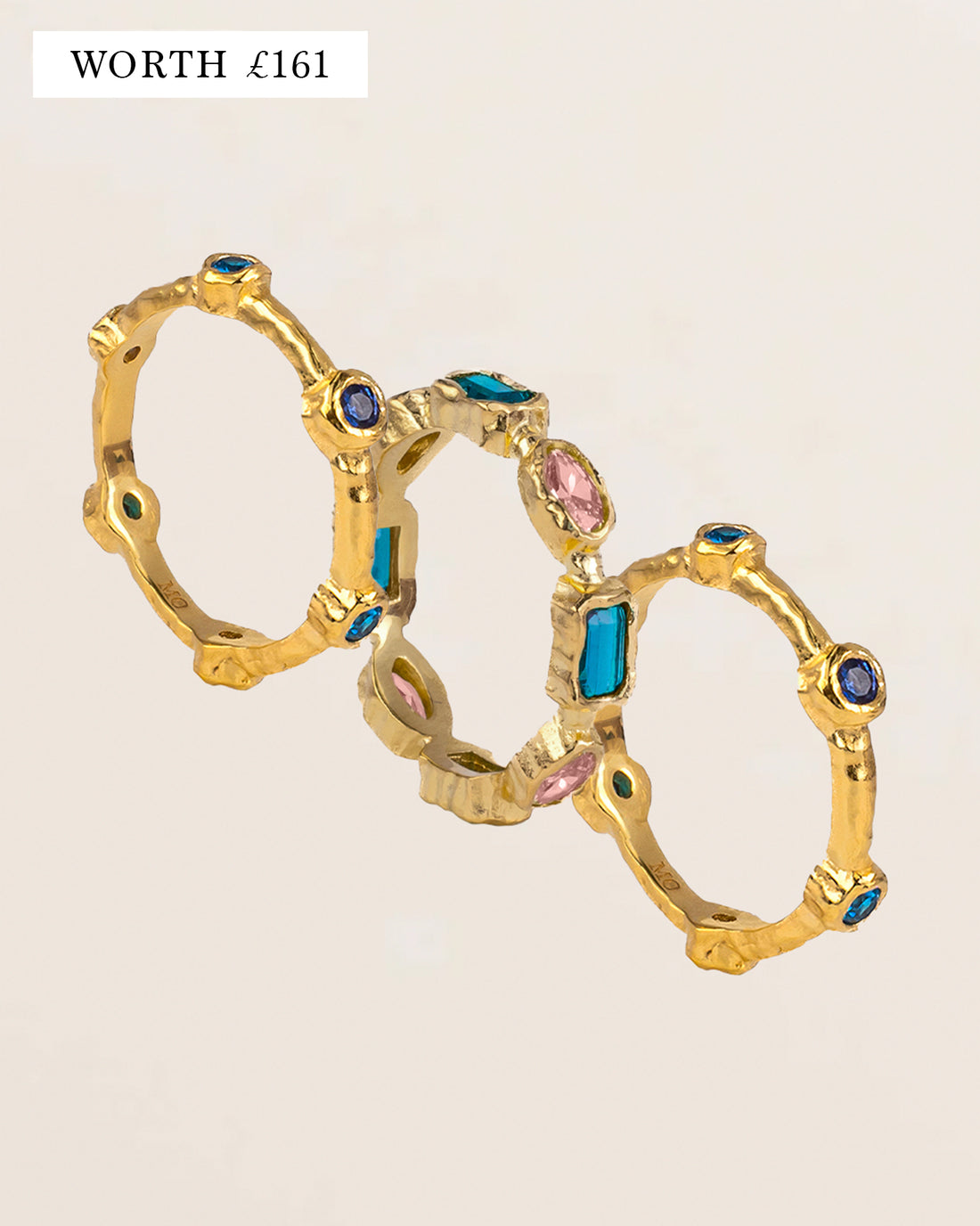 Stacking Ring Bundle - Topaz