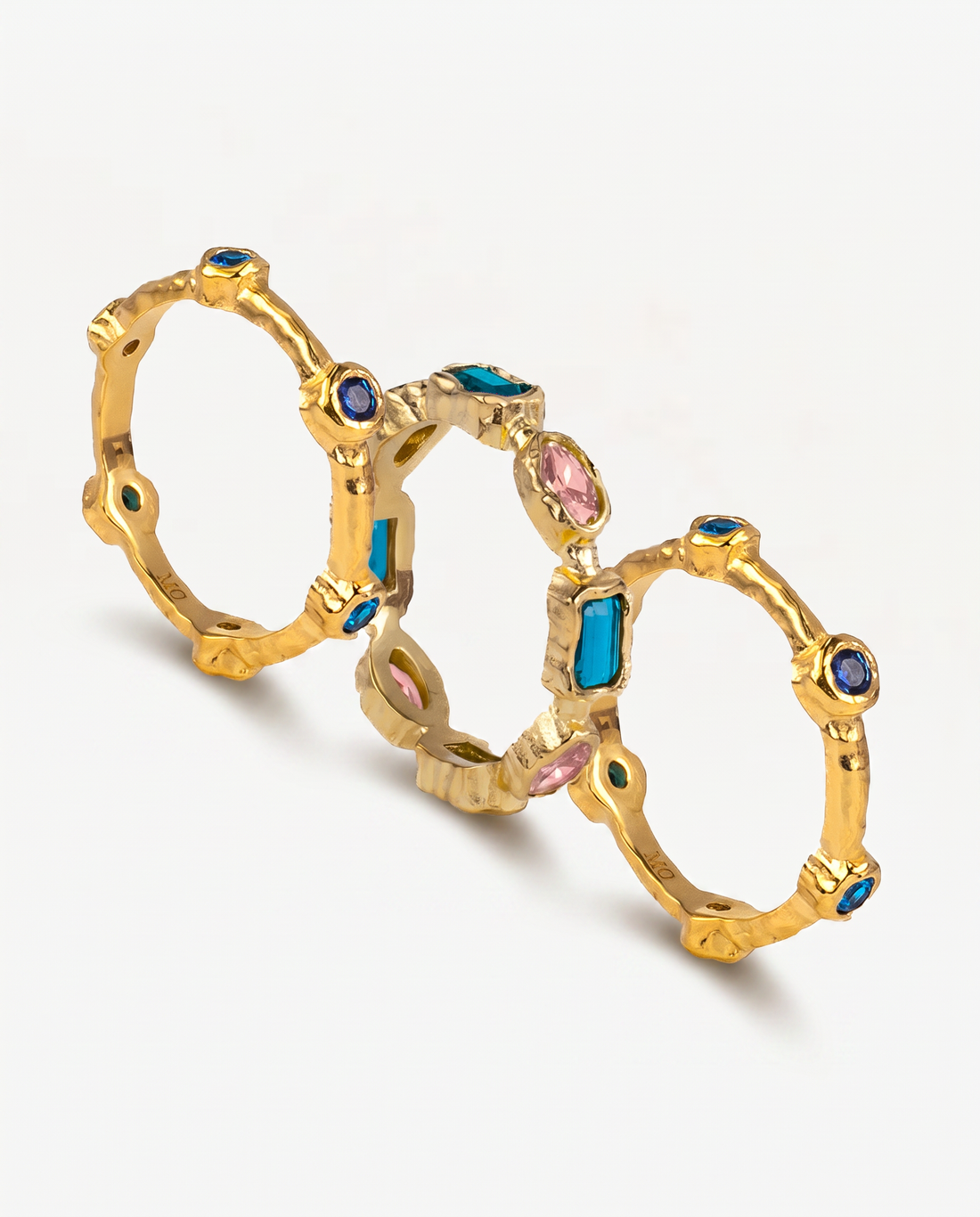 Stacking Ring Bundle - Topaz