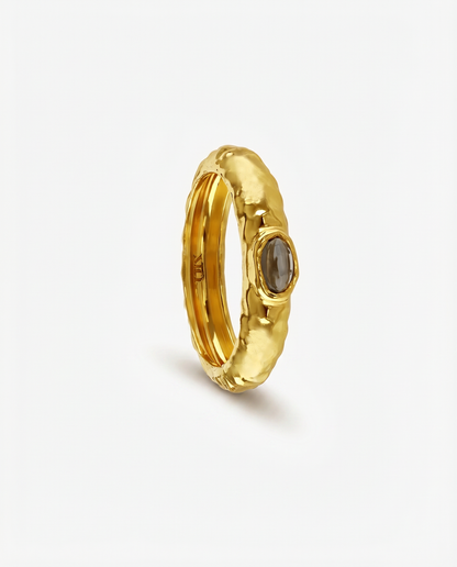 Gemstone Doughnut Ring