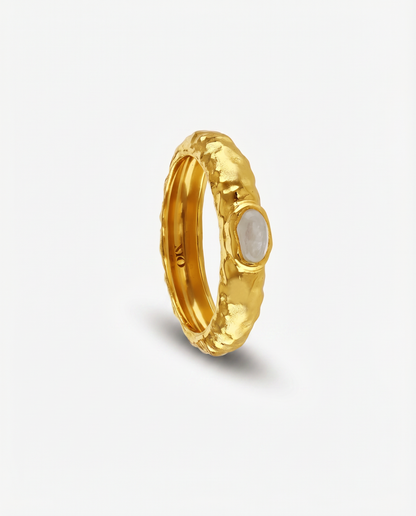 Gemstone Doughnut Ring