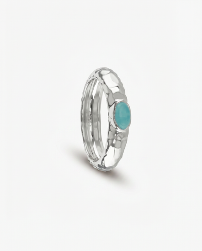 Gemstone Doughnut Ring