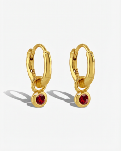 Nova Birthstone Hoops