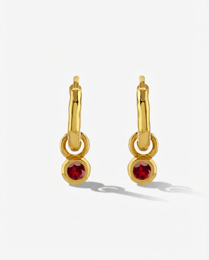Nova Birthstone Hoops