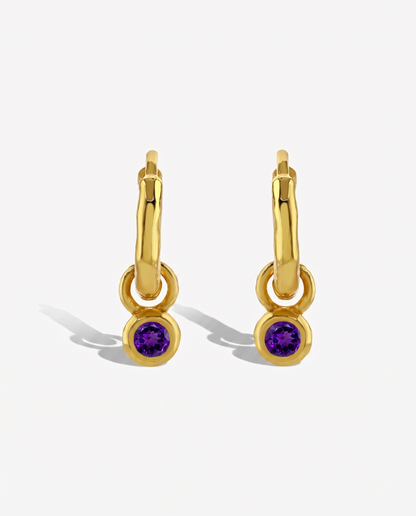 Nova Birthstone Hoops