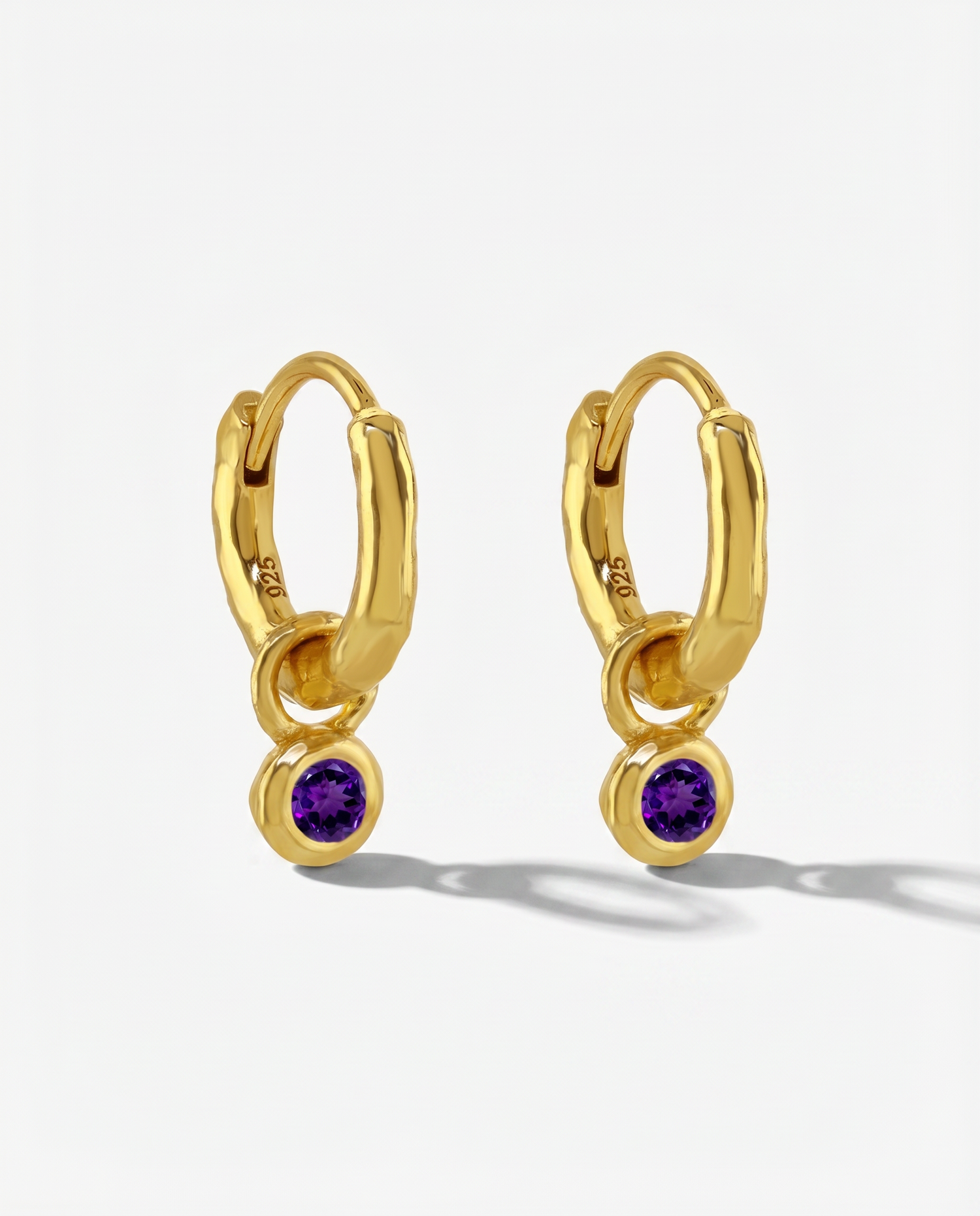 Nova Birthstone Hoops