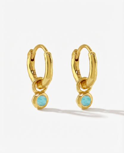 Nova Birthstone Hoops