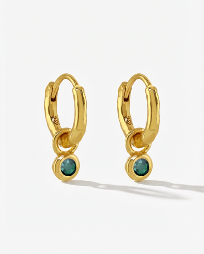 Nova Birthstone Hoops