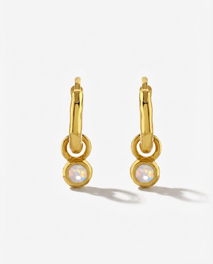Nova Birthstone Hoops