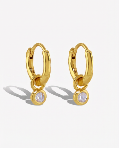 Nova Birthstone Hoops