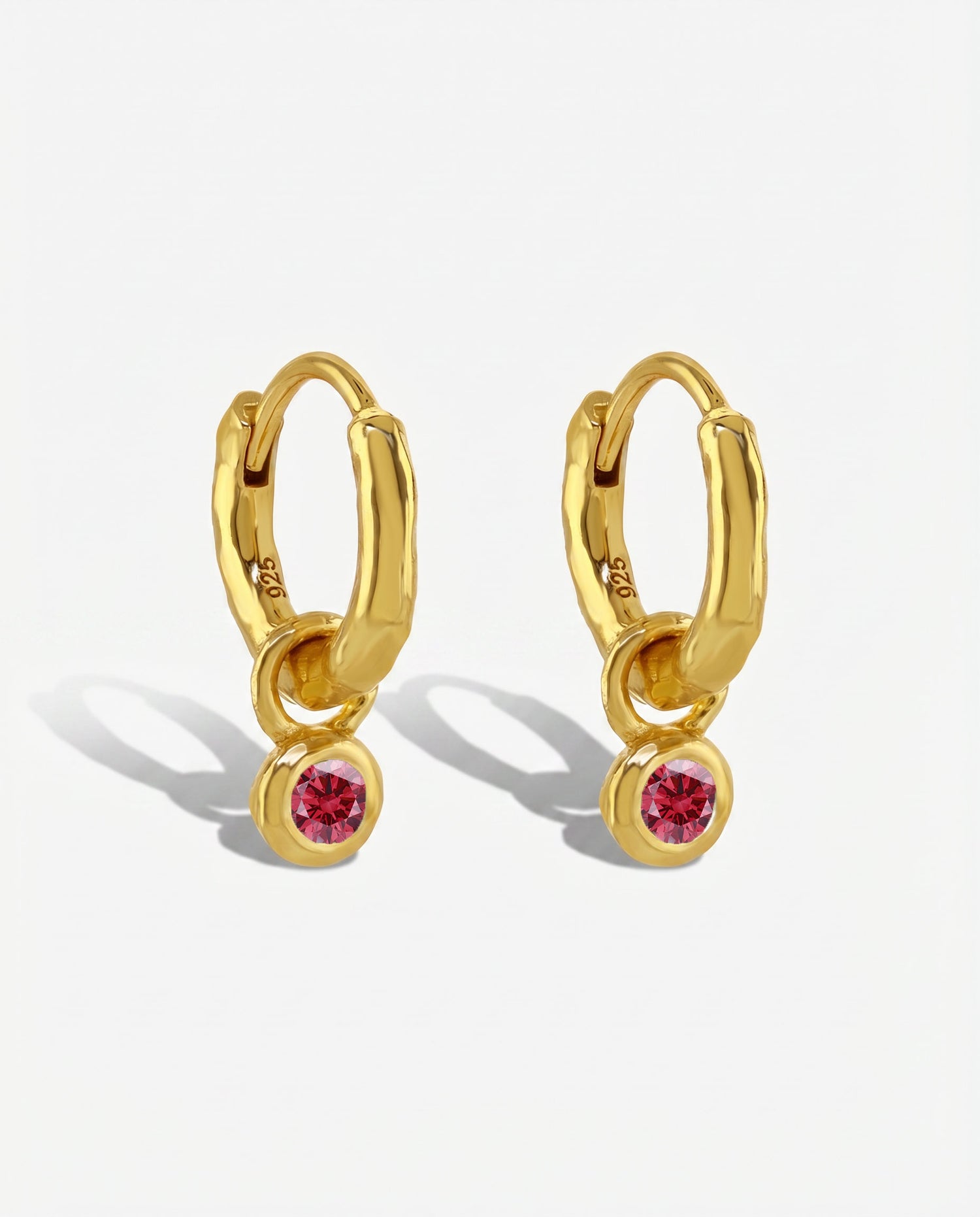Nova Birthstone Hoops