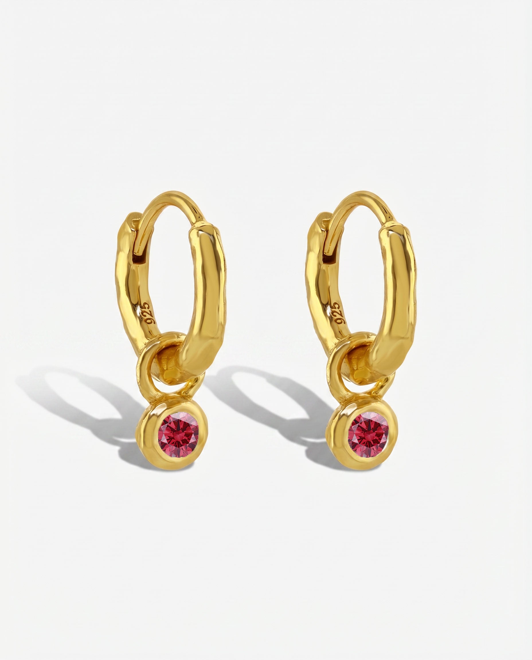 Nova Birthstone Hoops