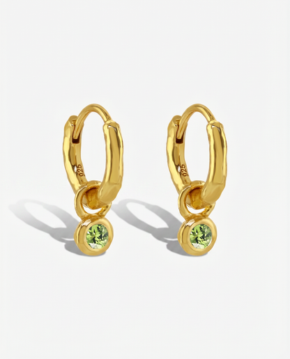 Nova Birthstone Hoops