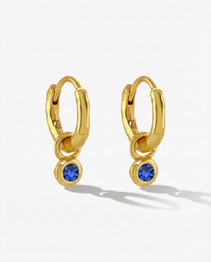 Nova Birthstone Hoops