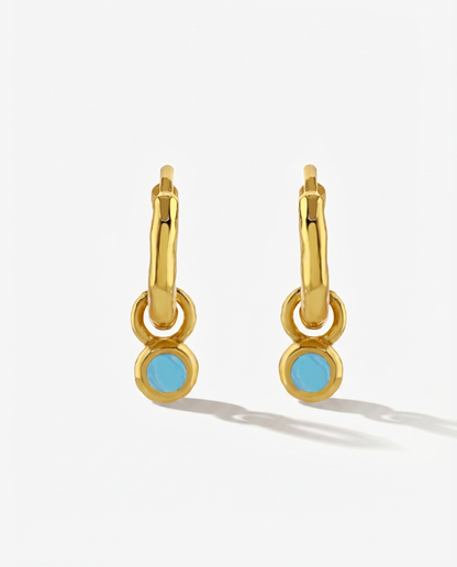 Nova Birthstone Hoops