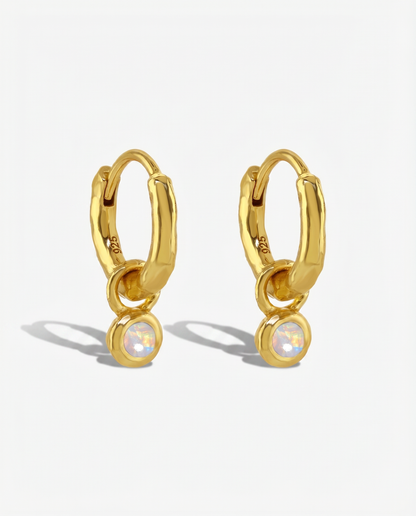 Nova Birthstone Hoops