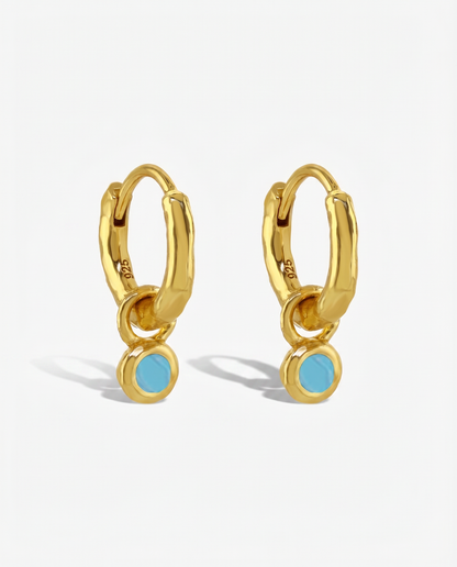 Nova Birthstone Hoops