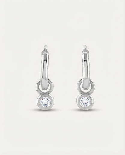 Nova Birthstone Hoops