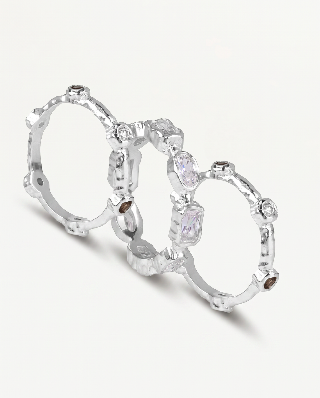 Silver Stacking Rings