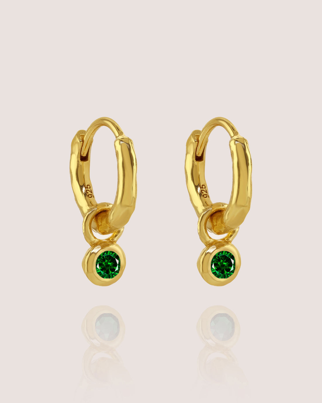 Nova Birthstone Hoops