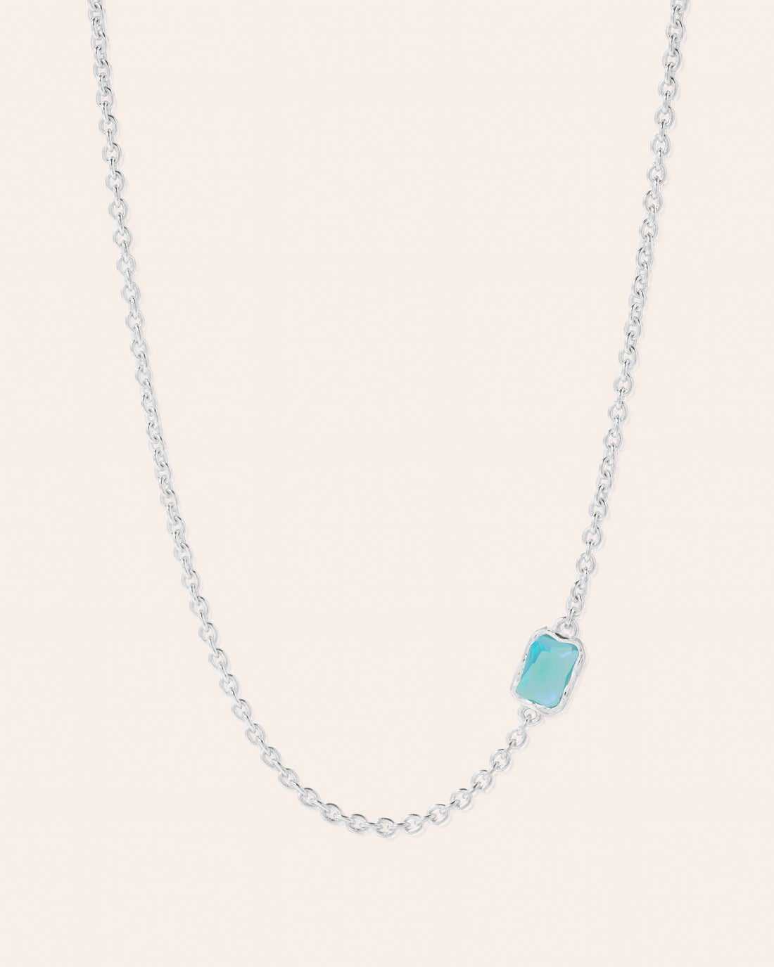 Lopsided Gemstone Necklace